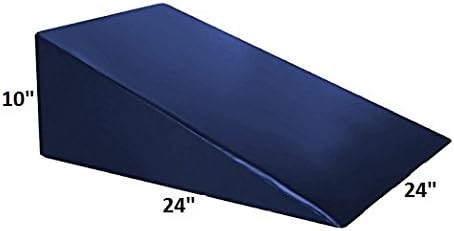 Vinyl Foam Wedge Support Pillow, Therapeutic Foam Back and Legs Medical Quality Bed wedge