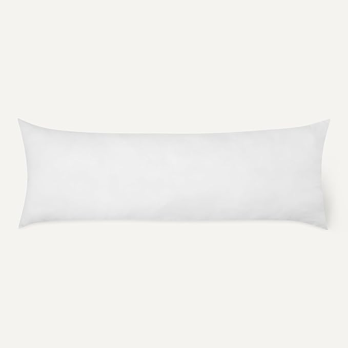 Amazon Basics Long Body Pillow for All Position Sleepers, 20 x 54 inches, Supportive, 1 Pack