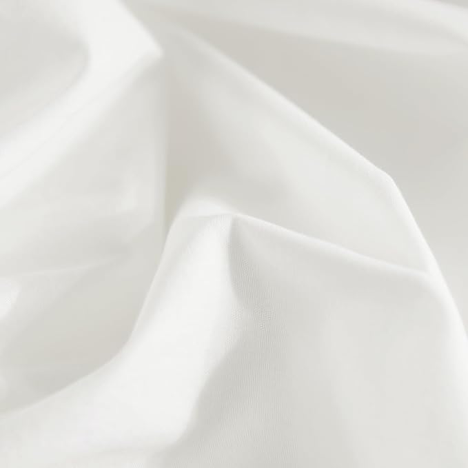 NEXHOME PRO King Duvet Cover Set – 100% Certified Organic Cotton with Washed Feel & Linen-Like Texture, Comfortable & Breathable, Home Bedding Set Bright White (No Comforter) 10490