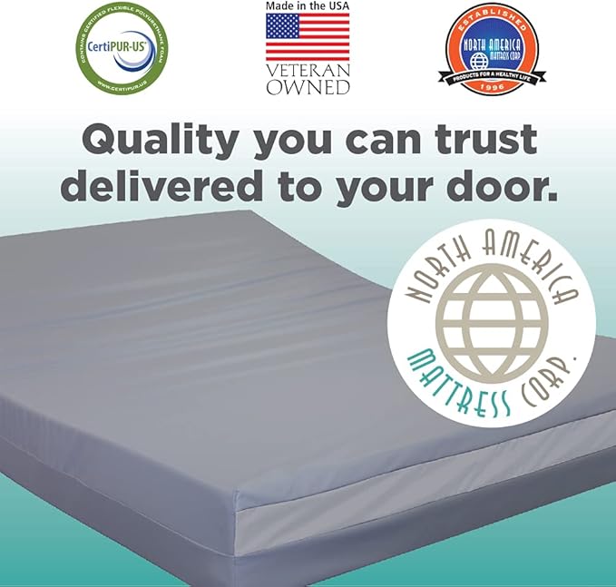 NAMC Assure II Home Care Therapeutic Fluid Proof/Incontinence Mattress - 80" X 36" X 8"