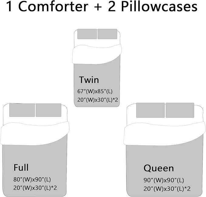CVHOUSE Cat Bedding,Cartoon Cat Comforter Queen,Animals Print Comforter Set for Kids,Kawaii Quilt Set with 1 Comforter and 2 Pillow Cases