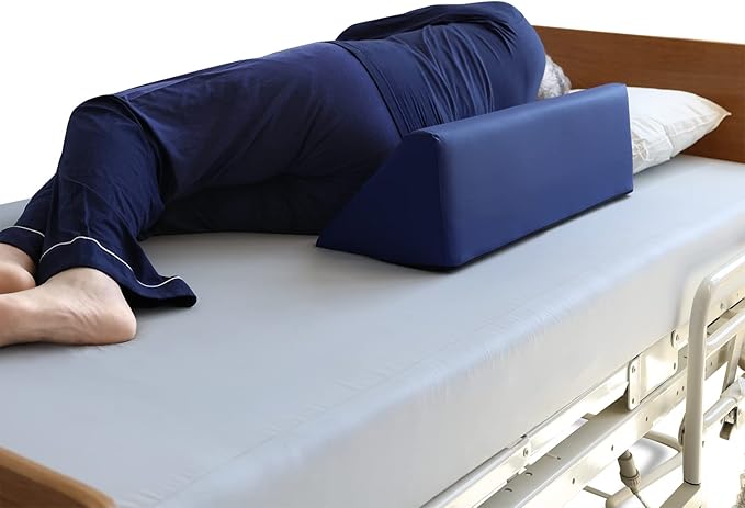 NYOrtho Positioning Wedge 40° – Bed Wedge Pillow for Pressure Relief & Alignment – Multi-Angle Cushion for Bedridden Patients, Hip, Coccyx, Spine Support, Water-Resistant – 28x10x8x2 in