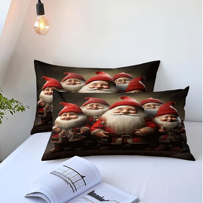 Christmas Duvet Cover Bedding Sets King Size for Kids Girls Teens, Christmas Petal Country Bedding Décor, 1 Duvet Cover and 2 Pillow Shams - 104x90 inches