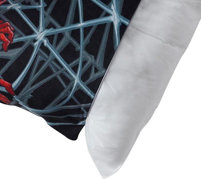 Northwest Spiderman & Friends Bed Pillow - Cloud-Like Filled Bed Pillow for Sleeping with Removable Cover - 20" x 30" Full Size Pillow for Kids with Popular Characters