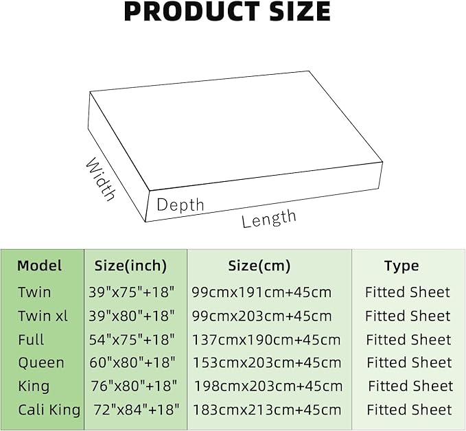 Grounding Fitted Sheet Kit Connect to The Earth's Energy 15inch Depth Pocket Grounding Bed Sheets for Earthing