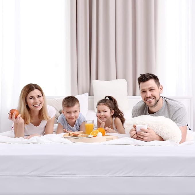 Utopia Bedding Waterproof Mattress Protector Full XL Size (Pack of 2), Zippered Mattress Encasement Bed Bug and Dust Mite Proof, Absorbent Six-Sided Mattress Cover