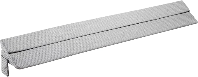 VEVOR Bed Wedge Pillow for Headboard, King Size, 76"x10"x6" Bed Gap Filler, Fill 0-7" Gap Between Headboard and Mattress, 25D Foam Mattress Wedge Headboard Pillow with Side Pocket, for Backrest, Gray