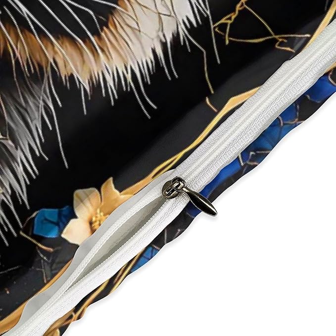 Queen Duvet Cover,Cute Brown Raccoon 3 Pcs Bedding,for Kids and Adults,for Bedroom Bed Decor,Lovely Animal Themecomforter Cover with 2 Pillowcases (Queen (U.S. Standard))
