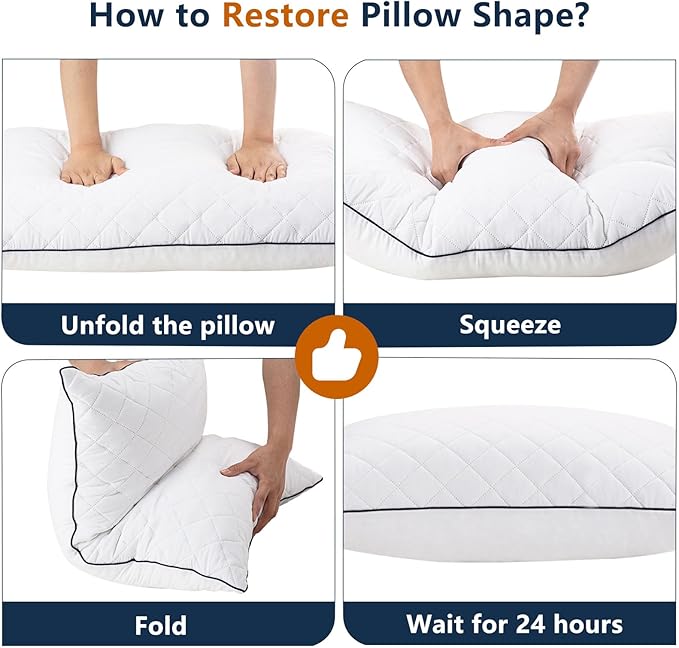 Body Pillow, Memory Foam Body Pillows for Adults Sleeping, Long Pillow for Bed, Big Large Firm Full Body Pillow for Side Sleeper, 20x54 Inch, White