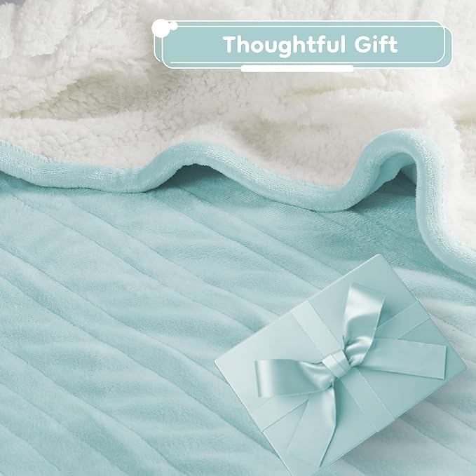 Electric Heated Blanket King Size - 90"x100", Soft Flannel Heating Blanket, 10 Heating Levels, 1-12 H Auto Shut Off, Breathable Warm and Washable for Bed, Mint Green