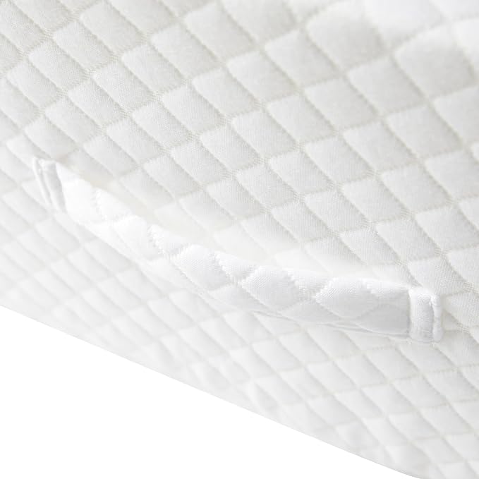 Premium Bed Wedge Pillow - Ergonomic Support for Sleeping, Post-Surgery, Acid Reflux Relief, and More - CertiPUR-US Certified Memory Foam - Removable Cover Included, Triangle, 24" x 24" x 12"