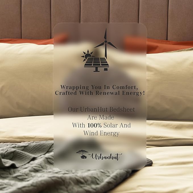 URBANHUT 1000 Thread Count Damask Striped Full Size Egyptian Cotton Sheets, Long Staple Soft & Breathable, 4 Pc Bed Sheet Sets, Luxury Hotel Sateen Sheets Fits 16" Deep Pocket - Sand