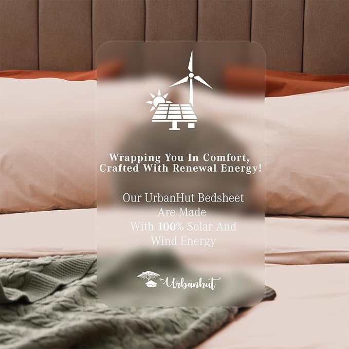 URBANHUT 1000 Thread Count Egyptian Cotton King Sheets, Long Staple Soft & Breathable, 4 Pc Bed Sheet Sets, Luxury Hotel Sateen Sheets Fits 16" Deep Pocket - Blush Pink