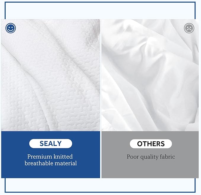 Sealy Heated Mattress Pad Full Size 54x75 Inch, Zone Heating Electric Bed Warmer with Deep Pocket, 10 Heat Setting Controller & 1-12 Hours Auto Shut Off, Knitted Breathable Heated Mattress Cover