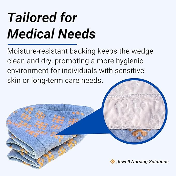 Bedsore Rescue Fitted Cover for Positioning Wedge Cushion - 2-Pack for Small Size Wedges – Quilted Non-Slip Polyester – Machine Washable - Wedge NOT Included