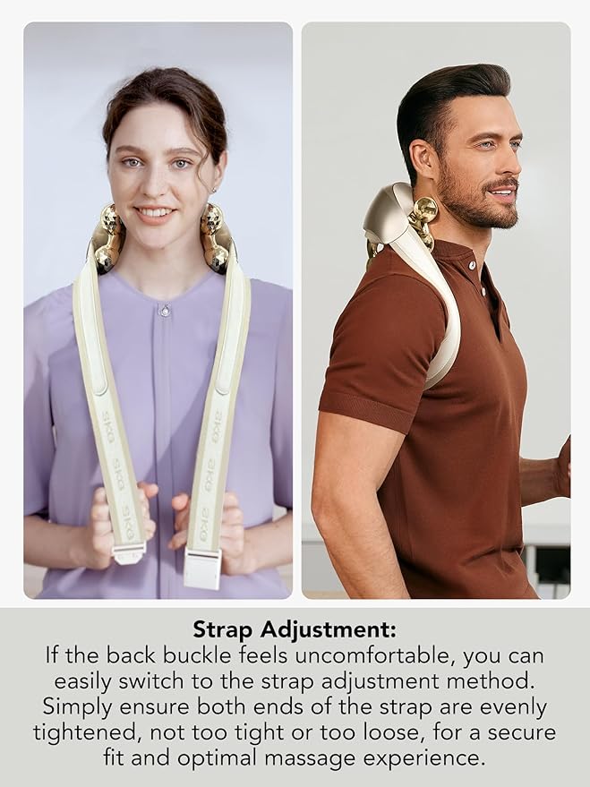 SKG Neck Massager for Pain Relief Deep Tissue Shiatsu Cordless Neck and Shoulder Massger with Heat Christmas Gifts for Men Women Dad Mon Grandpa H7 Ultra E