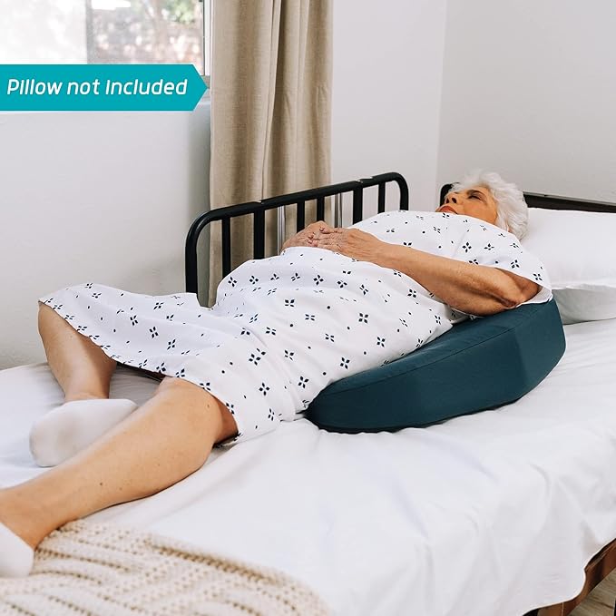 Lunderg Moisture Resistant Pillowcase Replacement for Bedsore Pillow Positioning Wedge - Premium Moisture Resistant Fabric - Pillow NOT Included