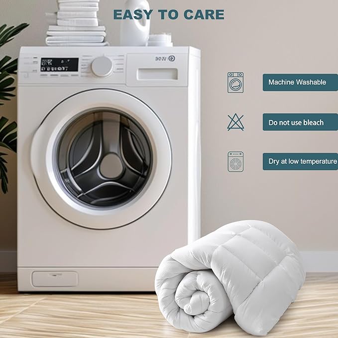 UNILIBRA Full Size Mattress Pad Pillow Top Mattress Cover Padded with Down Alternative Filling Quilted Fitted Mattress Protector Streches up 8-19" Deep Pocket Cooling Mattress Topper
