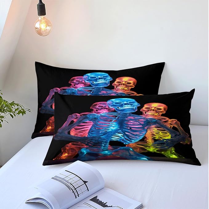 Microfiber Halloween Sheets Twin Set with A Pillow Cases Standard Size, Fitted Flat Sheet for Kids Girls Teens Adult Bedroom Decor,Pumpkin Sheets Bed Sheets Floral Petal Country Bedding Décor