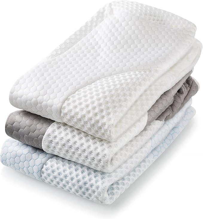 Elviros Cervical Memory Foam Pillowcase(Grey)
