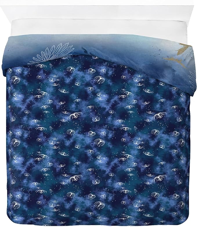Jay Franco Duvet Cover Set with Sham & Pillowcase – Ultra-Soft Linen Feel Bedding for Room Decor, COVER ONLY Comforter NOT Included, Blue - Avatar, 3 Piece Full