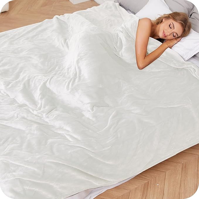 Electric Heated Blanket King Size 90×100, Comfortable & Luxurious Flannel, 4 Heating Levels & 10 H Auto Shut Off, Purple
