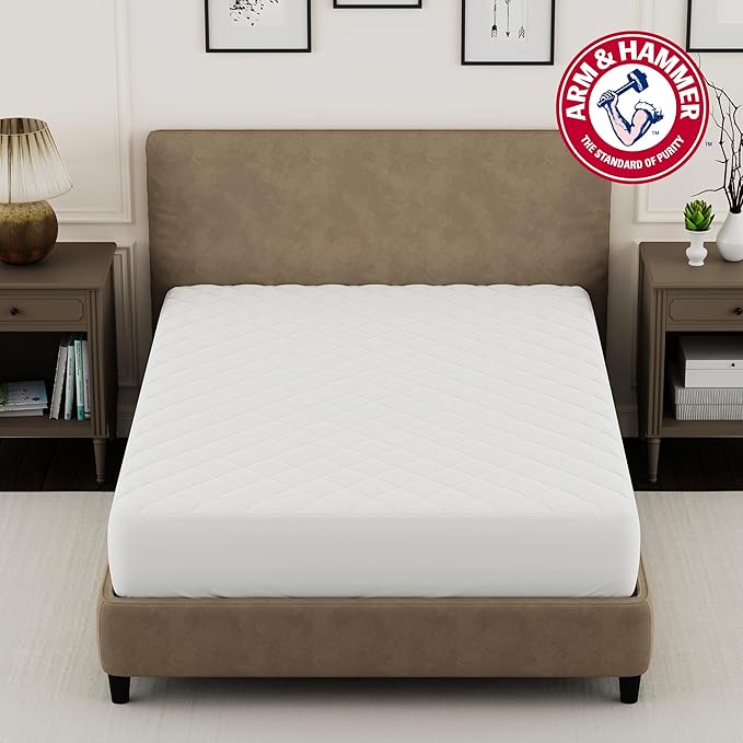 Arm & Hammer Supreme Loft Mattress Pad, Waterproof, Queen