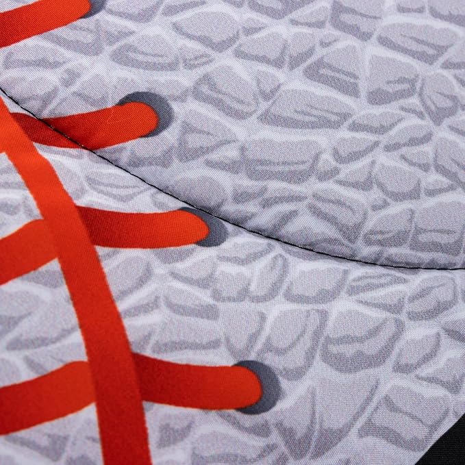 A Nice Night Sports Geometric Grid Black Patchwork Baseball Printed for Boys Full 6Pcs Bed in A Bag Comforter Bedding Set,Black