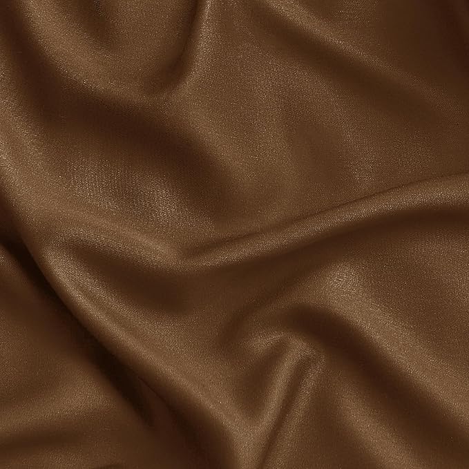 Bedsure King Size Sheets Set, Cooling Sheets for Hot Sleepers, Rayon Derived from Bamboo, Breathable & Soft, Deep Pocket Up to 16 Inches, Hotel Luxury Silky Bedding, Brown