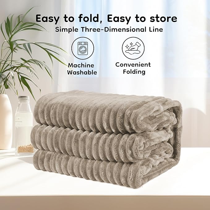 Heated Blanket 84" x 90" Queen Size Flannel Fabric with 10 Heating Levels & 1-12 Hours Auto Shut Off, Breathable and Comfortable for Soft and Bed - Camel