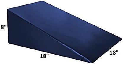 Vinyl Foam Wedge Support Pillow, Therapeutic Foam Back and Legs Medical Quality Bed wedge