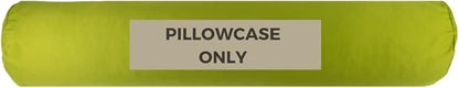 Case ONLY - Green 54x12 inches Round Body Pillowcase - Cover Only - Zipper Pillowcase - 100% Brushed Microfiber - Bolster Pillow Cover - Fits Only Pillowable Round Body Pillow