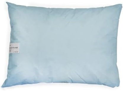 McKesson Medical Pillow [12 Count] Reusable Hospital Bed Pillows, Vinyl Cover, Fluid Moisture and Stain-Resistant, Blue, 19 in x 25 in