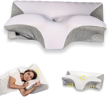Neckhaven Pillow, Cervical Neck Pillow, Dreamers Relief Pillow for Pain Relief & Sleeping, Ergonomic Contour for Side Sleepers, Necks and Shoulder Support