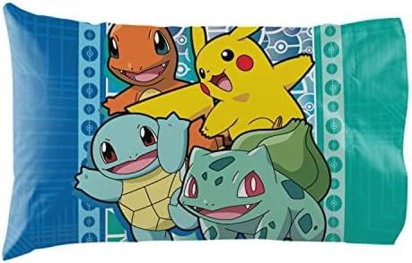 Northwest Pokemon Full Sized Bed in a Bag Set, Anime Bedding, Boys Girls Blankets, First Starters