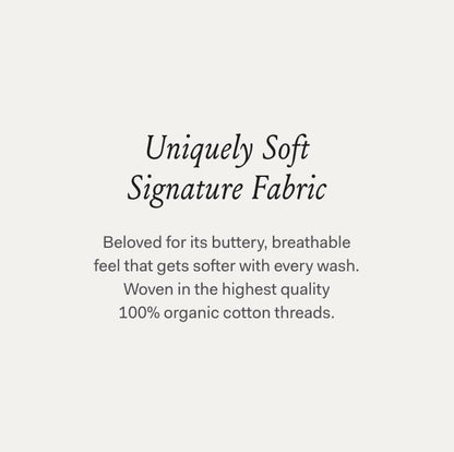BOLL & BRANCH Signature Hemmed Duvet Set - Full/Queen, Stone - Luxury 100% Organic Cotton - 1 Duvet Cover, 2 Shams - Buttery Soft, Hidden Closures