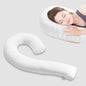 Body Pillow Cover Fabric, Long Pillow Case Breathable & Skin-Friendly, Swan Shaped - White, 1Pack (49x26 inch)