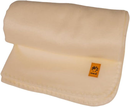 Alpaca Wool Blanket – Twin Size, 75 x 38 Inches – Warm & Lightweight – Couch, Bed, or Outdoor Blanket – Beige