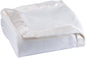 OakRidge Satin Fleece Blanket, Full/Queen, Twin or King Size – 100% Polyester Lightweight Fabric and Cozy Satin Binding Edges in Tightly Folding Travel Blanket, White