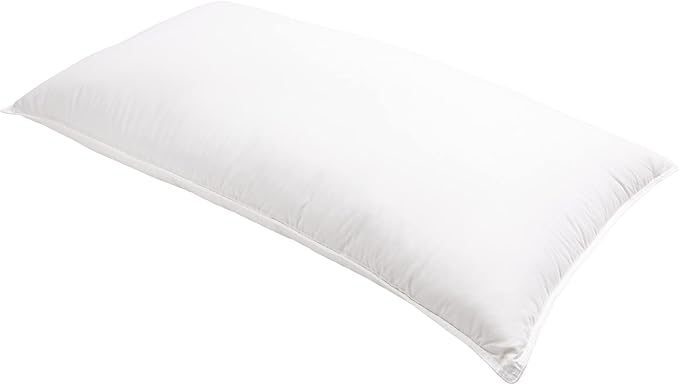 Bokser Home 700 Fill Power Luxury White Duck Down Machine Washable White Bed Pillow King (U.S. Standard), Firm