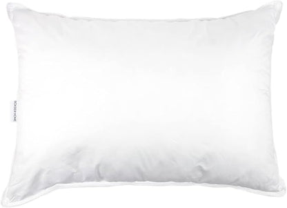 Bokser Home 700 Fill Power Luxury White Duck Down Machine Washable White Bed Pillow Queen (U.S. Standard), Soft