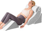 4 PCS Wedge Pillow Set for After Surgery, Memory Foam Orthopedic Bed Wedge Pillow Set, Adjustable Bed for Sleeping, Acid Reflux Relief, Post Surgery Recovery, Back Support, Leg Elevation, Gery