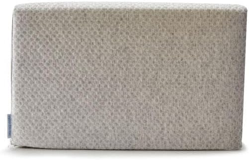 Lounge Doctor Elevating Leg Rest Wedge Pillow with Memory Foam, Light Blue, Large