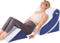 4 PCS Wedge Pillow Set for After Surgery, Memory Foam Orthopedic Bed Wedge Pillow Set, Adjustable Bed for Sleeping, Acid Reflux Relief, Post Surgery Recovery, Back Support, Leg Elevation, Blue