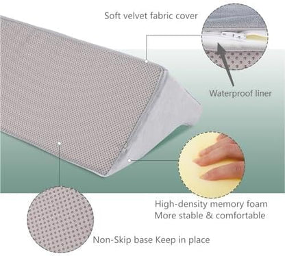 Bed Wedge Pillow for Sleeping & Post Surgery Recovery - Waterproof Positioning Wedge Pillows for Back,Hip & Leg Pain Relief, bed sore Support,Ideal for Side Sleepers,Seniors &Bedridden Patients
