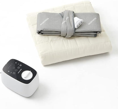 EQM 350, King – EMF-Free Water Heated Mattress Pad – Dual Temperature Control – Non-Electric Bed Warmer – Eco-Friendly – Helps Soothe & Relieve Stress, Muscle Soreness, & Tension