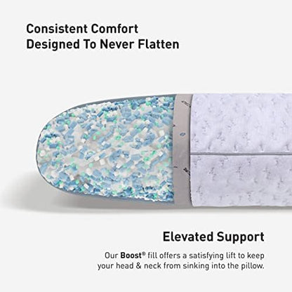 Bedgear Storm Performance Pillow 0.0 – Cooling Bed Pillow for Hot Sleepers, Medium Firm Support for All Sleep Positions – Dual-Sided Comfort, Breathable Air-X Mesh, Washable Ver-Tex Cover, 20” x 36”