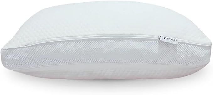 Max Adjustable Pillow Combo Pack, Standard Size 17x24,1 of Each (2 Total Pillows)
