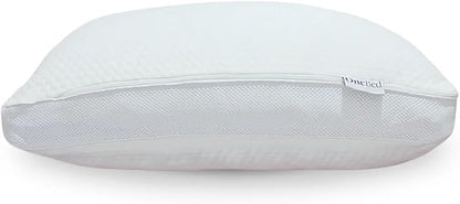 Max Adjustable Pillow Combo Pack, Standard Size 17x24,1 of Each (2 Total Pillows)