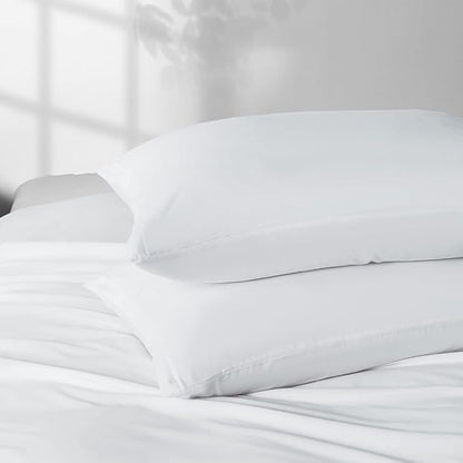 2 Pack Body Pillowcase 20 x 48 Inches Soft Comfortable Not Shrink Microfiber Body Pillow Cover, White Body Pillow Cover with Hidden Zipper Closure